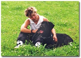 Heike M&ouml;ckel  mit Hund